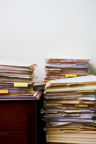 Stack of files